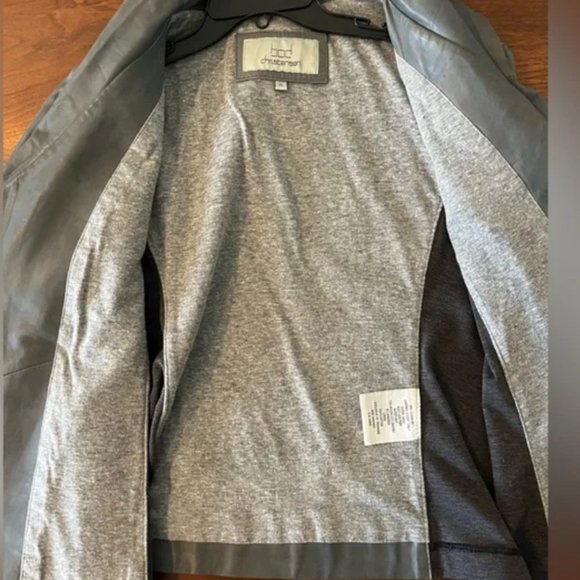 Leather moto Jacket by BOD Christensen with Jersey lining - Picture 7 of 8